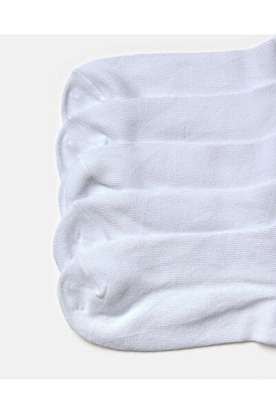 REDTAG Senior Girls White Low Ankle Socks Set (5 Pairs)