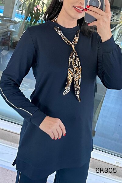 İnce Topuk Modal Set with Scarf 6K305