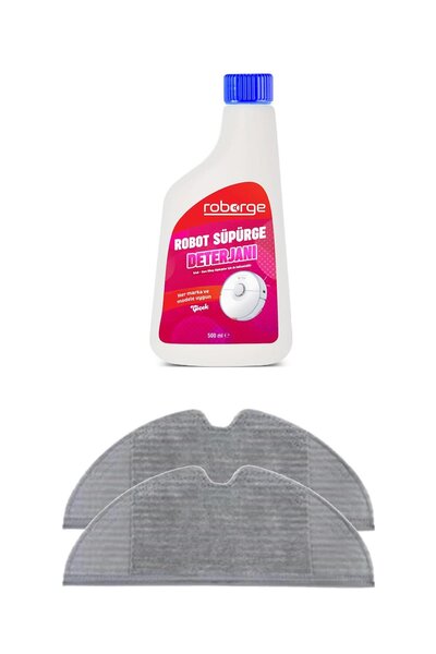 Roborge مكنسة كهربائية روبوتية من شاومي Vacuum Mop 1C مع قطعتين من قماش الممس...