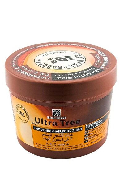 roseberry Rose Berry 3-in-1 Nourishing Hair Mask Coconut + Vitamins C, E & F for Smoothing Curly Hair