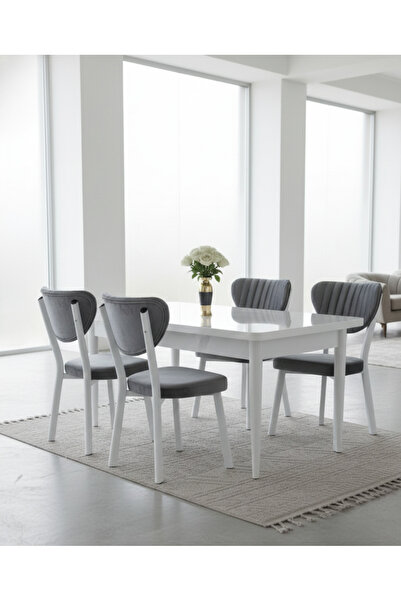 JoyMassa 70x110 SABİT MASA VE 4 ADET ELMA SANDALYE