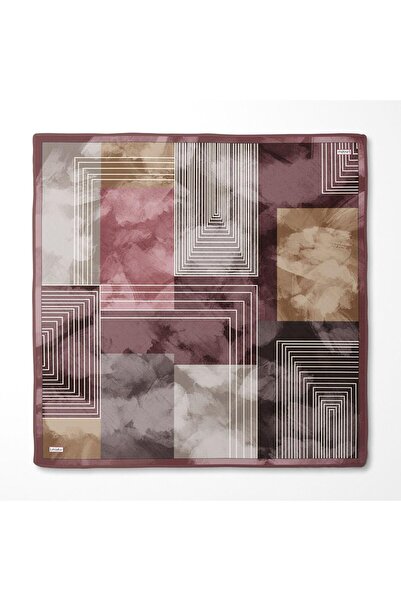 Levidor وشاح حريري بنمط هندسي-0941 داستي روز