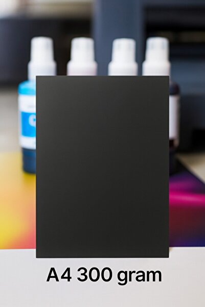 Deniz Karton 10 adet 300 gr SİYAH ORJİNAL KAĞIT KARTON