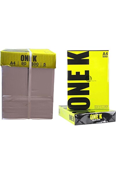 ONE ورق نسخ A4، 80 جرام/م2، 500 ورقة، أبيض