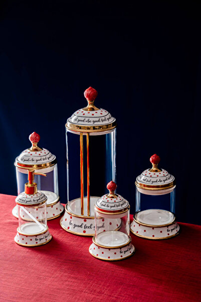 ACAR طقم مطبخ زجاجي مكون من 5 قطع من فيل جود