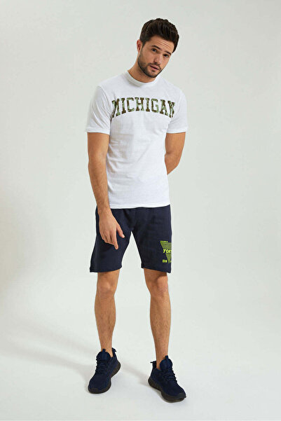 REDTAG Navy Elasticated Waist Short