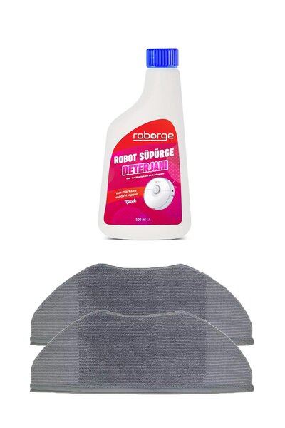 Roborge Aspirator robot Xiaomi Mop 2 Lite cu 2 cârpe de mop + detergent pentr...