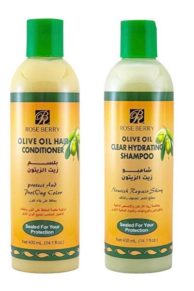 roseberry Rose Berry Olive Oil Shampoo + Organic Olive Oil Conditioner