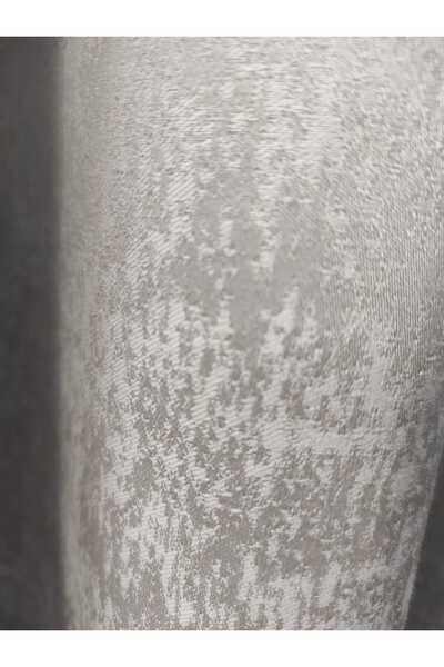 Evcimenhome Lined Jacquard Fabric Rustic Curtain with Eyelets Metal Rings 170Cmx225Cm Marb