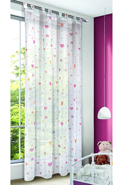 Hitexbau Heart curtain with ties
