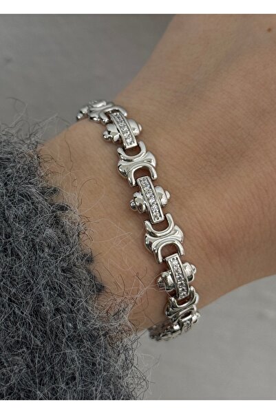 KİLİGİSTANBUL Pirlanta Looking Premium Cc Bracelet (Resistant to Tarnishing)