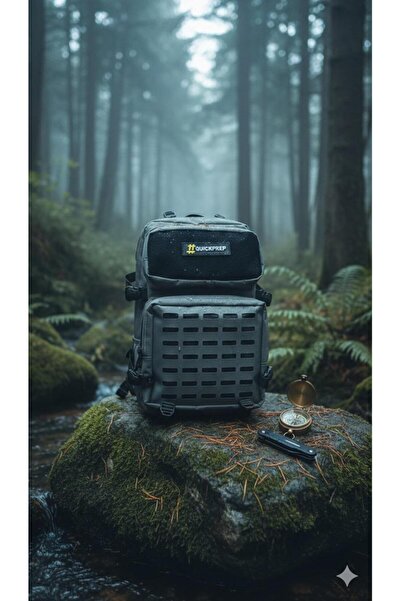 QUİCKPREP 45L Askeri Stil Taktik Sırt Çantası – Su Geçirmez, Dayanıklı Kamp ve Şehir Kullanımı