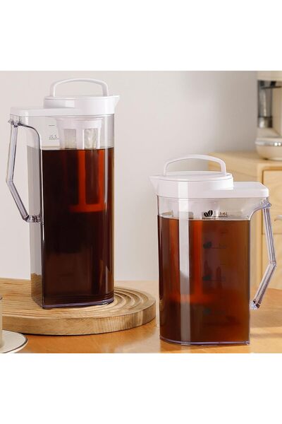 AZONEE ماكينة تحضير القهوة الباردة 74 أونصة (2200 مل) إبريق زجاجي بوروسيليكات...