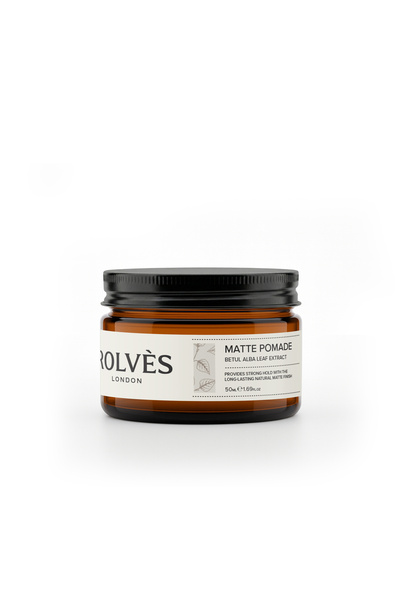 ROLVES Matte Pomade Sert tutuş + doğal parlaklık saç şekillendirici