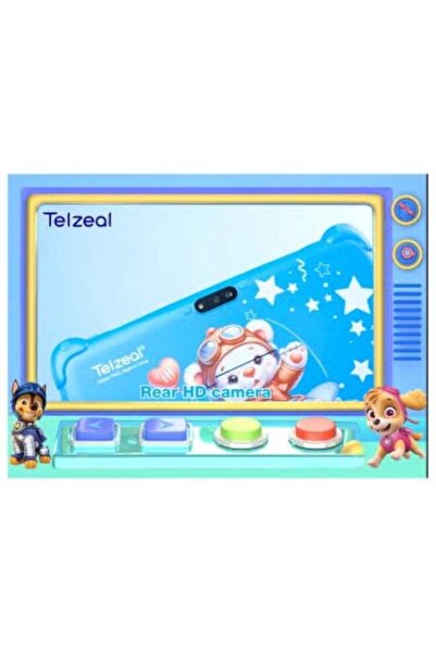 TELZEAL P602 Kids Tablet, 7-inch Android, 4GB RAM, 128GB storage, dual cameras, 3000mAh
