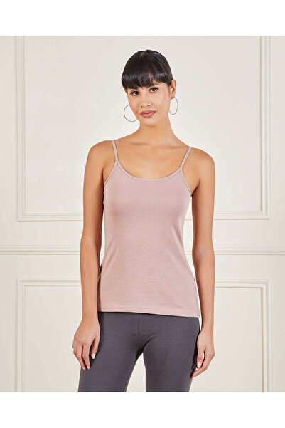 REDTAG Women Mauve Plain Strappy Vest