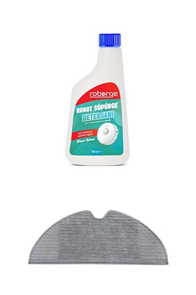 Roborge منشفة تنظيف روبوت شاومي فاكيوم موب 1C + منظف روبوت التنظيف - صابون أبيض