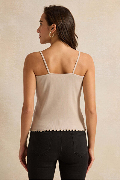 REDTAG Women Brown Strappy Lace Vest