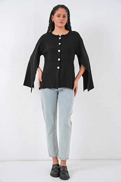 Bigdart Γυναικεία Πλεκτά Παντόφλες Ζακέτα 15965 - Μαύρο