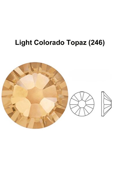 DARA Trading أحجار توباز كولورادو الفاتحة من دارا، ٢٤٦ بلورة تثبيت ساخنة، مقا...