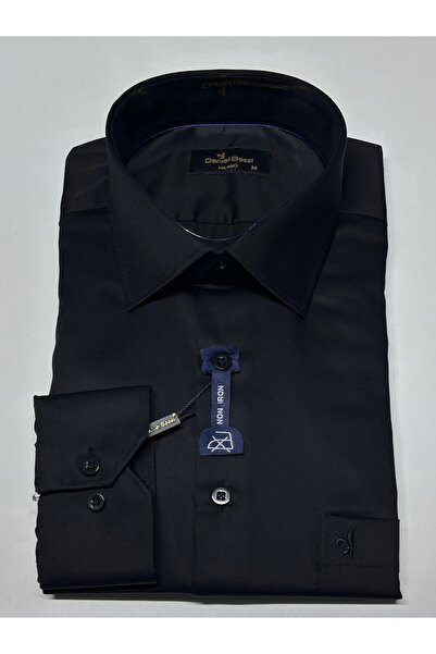 Daniel Bessi Κλασικό ανδρικό πουκάμισο με μακριά μανίκια, κανονική εφαρμογή, 100% βαμβάκι, χωρίς σιδερώματος, χωρίς ζαρώματα, με τσέπες