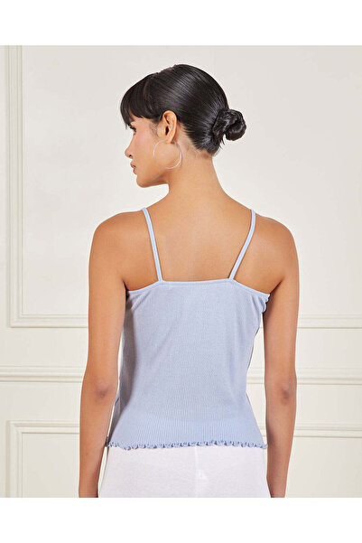 REDTAG Women Blue Strappy Lace Vest