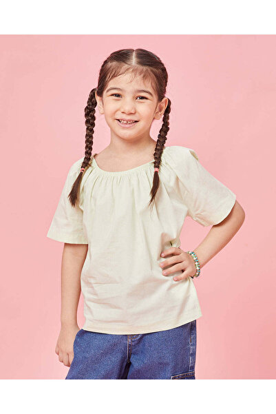 REDTAG بلوزة صفراء مزينة للبنات