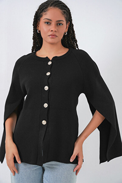 Bigdart Γυναικεία Πλεκτά Παντόφλες Ζακέτα 15965 - Μαύρο