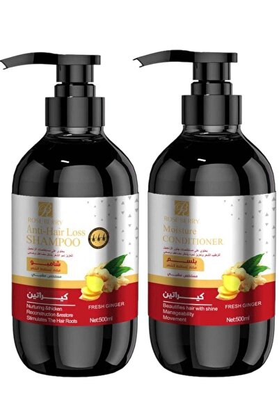 roseberry Rose Berry Anti-Hair Loss Shampoo with Fresh Ginger and Moisturizing Conditioner