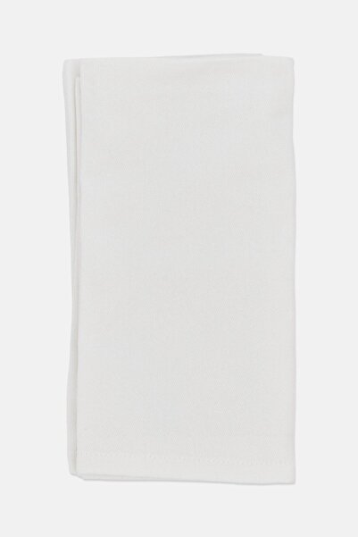 Bebe 4 Pieces Solid Cotton Table Napkins, White