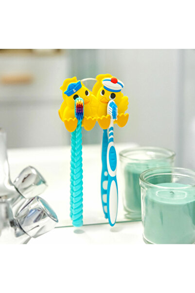 Pylones 2'li Diş Fırçası Tutucu - Ani Toothi Double Ördek