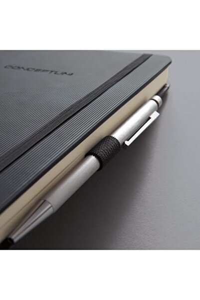 SIGEL Siegel Conceptum 194-page solid hardcover notebook, 108 x 151 mm, black - 6297