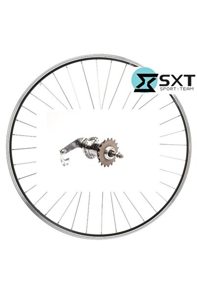 SXT Roată spate Torpedo Velosteel aluminiu 28h 36h argintiu