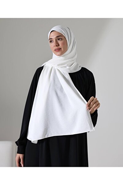 Berel Moda Kaymaz Jazz Şal Beyaz