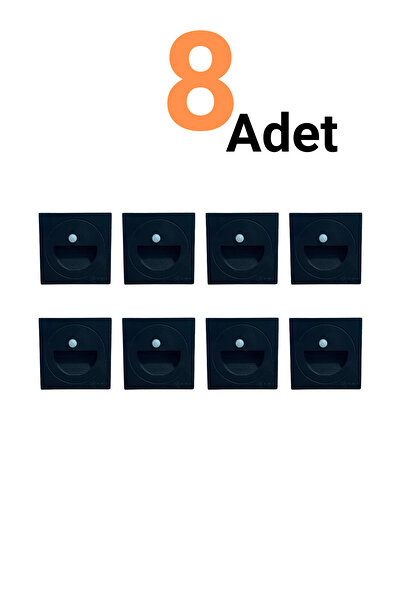 Ema Dükkan 8 ADET Sensörlü Koridor Merdiven Aydınlatma 3W 3000K Döküm Kasa IP...