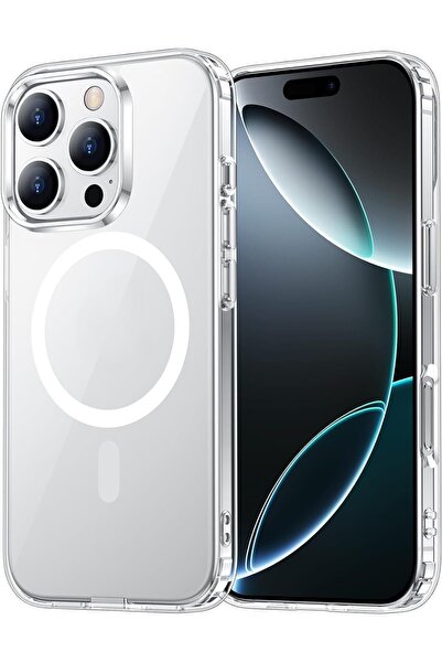 cayk61 iPhone 13 Pro Uyumlu Kamera Korumalı Magsafe Wireless Şarj Özellikli Ş...