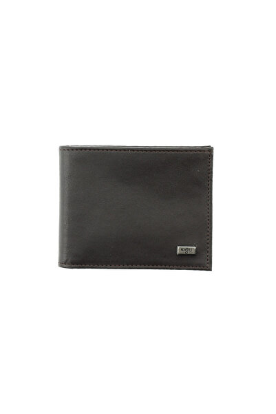 Kiğılı Plain Men's Card Holder Wallet with Coin Compartment