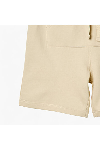 Juniors Solid Shorts with Drawstring Closure and Pockets