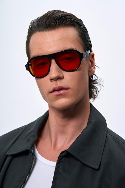 Bilge Karga Çardak Black Orange Men's Circadian Balance Glasses