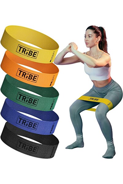 Generic Fabric Resistance Bands for Working Out - 5 Pack (Multicolor)
