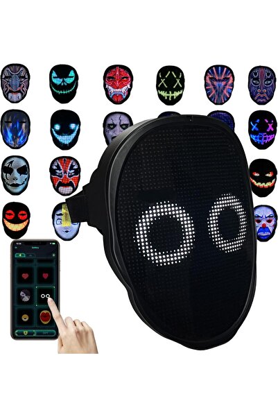 Generic قناع ديبوينتر لايف ليد - قناع وجه لامع قابل لإعادة الشحن، يعمل بالتحك...