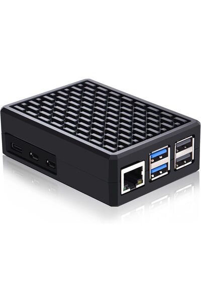 EXCEFORE Raspberry Pi 5 Armor Case with Passive Cooling, Aluminum Metal Case with Heat-Conducting St