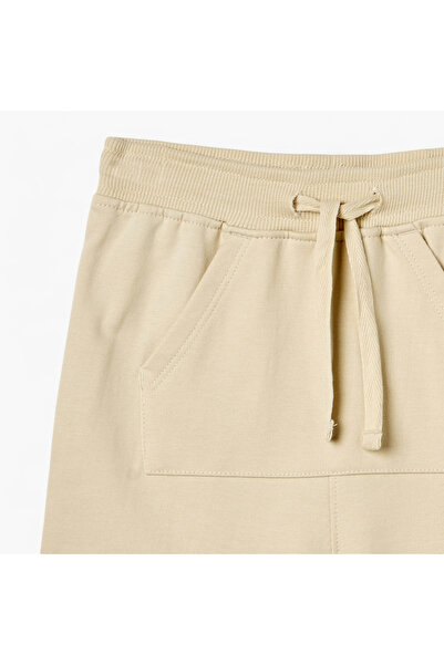 Juniors Solid Shorts with Drawstring Closure and Pockets