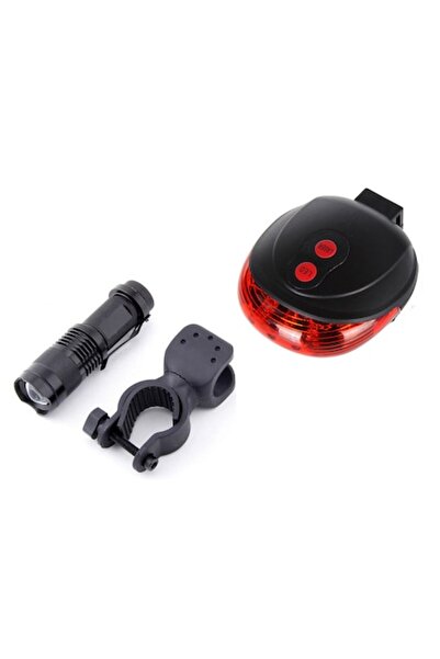 Carsons Front headlight with magnifying zoom and 5-LED laser tail light, set ...