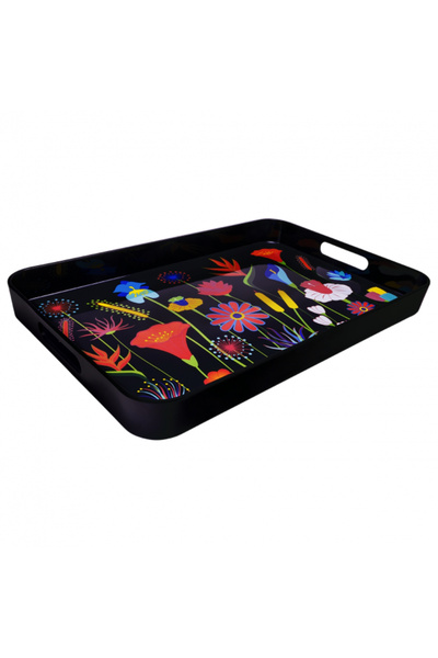Pylones Large Serving Tray - Aperitime Large Jardin Fleuri