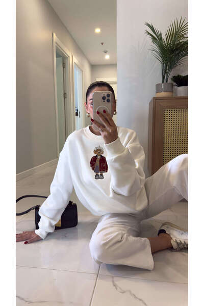 BİRCANÇİL سويت هيسورا إكرو مطرز على شكل كلب