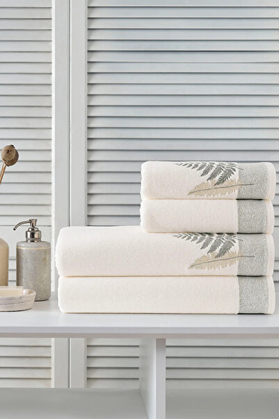 Özdilek Cotton Bliss Cream-Green Best Set