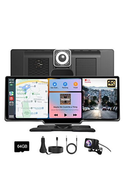 LONDEMM Navigatie Auto Multimedia 10.26" LONDEMM, Camera Fata-Spate 4K+FullHD, Apple CarPlay/Android Auto