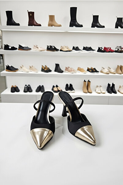 Modavien Women's 7 cm Gold Evening Shoes (Full Fit)