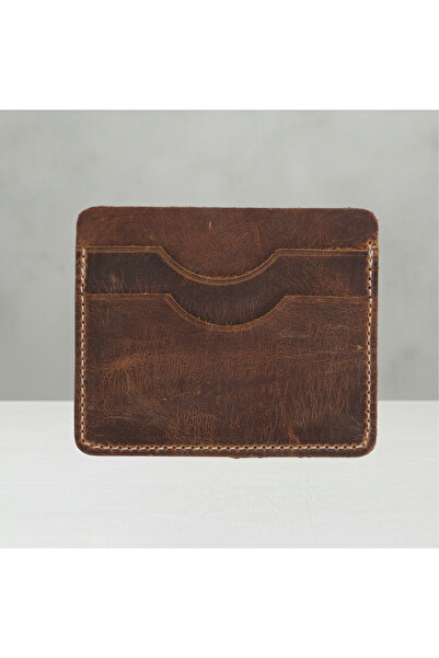 Luqa Leather محفظة رفيعة لحمل البطاقات مصنوعة يدويًا من الجلد الطبيعي - حامل ...